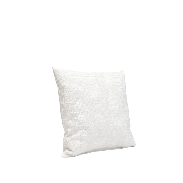 Cushion Croco White 40x40cm