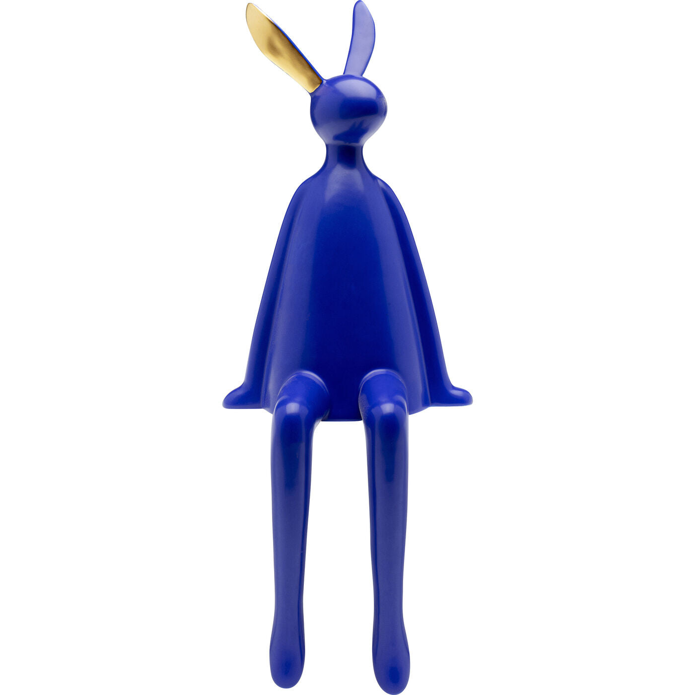 Deco Figurine Sitting Rabbit Blue 35cm