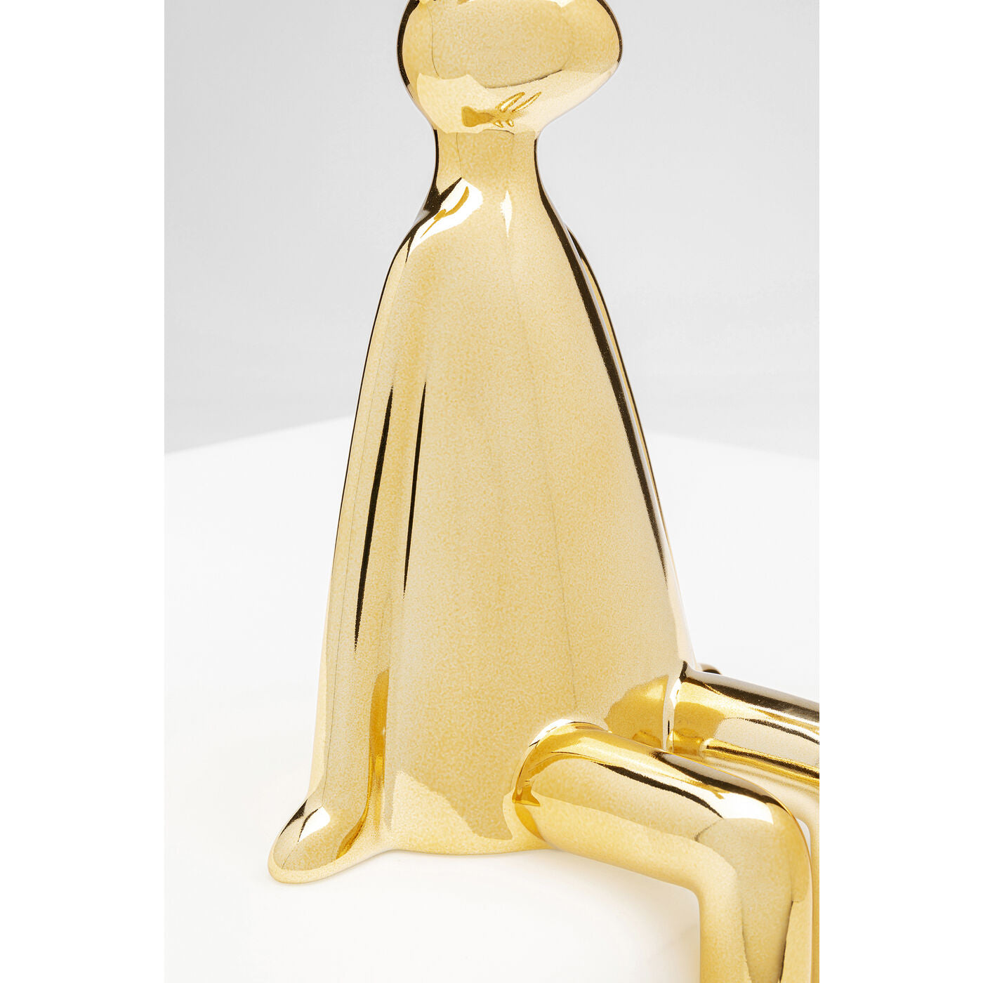 Deco Figurine Sitting Rabbit Gold 35cm