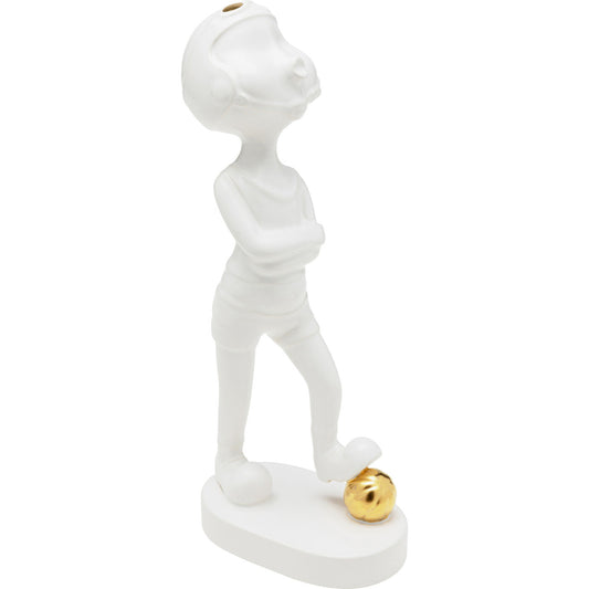 Deco Figurine Ball Girl White 29cm