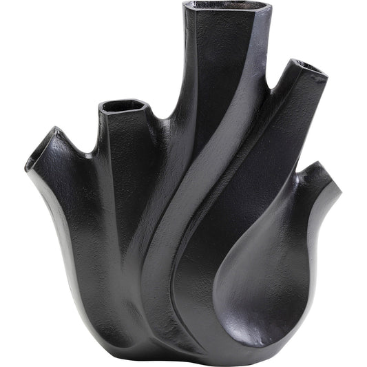 Vase Flame Black 29cm