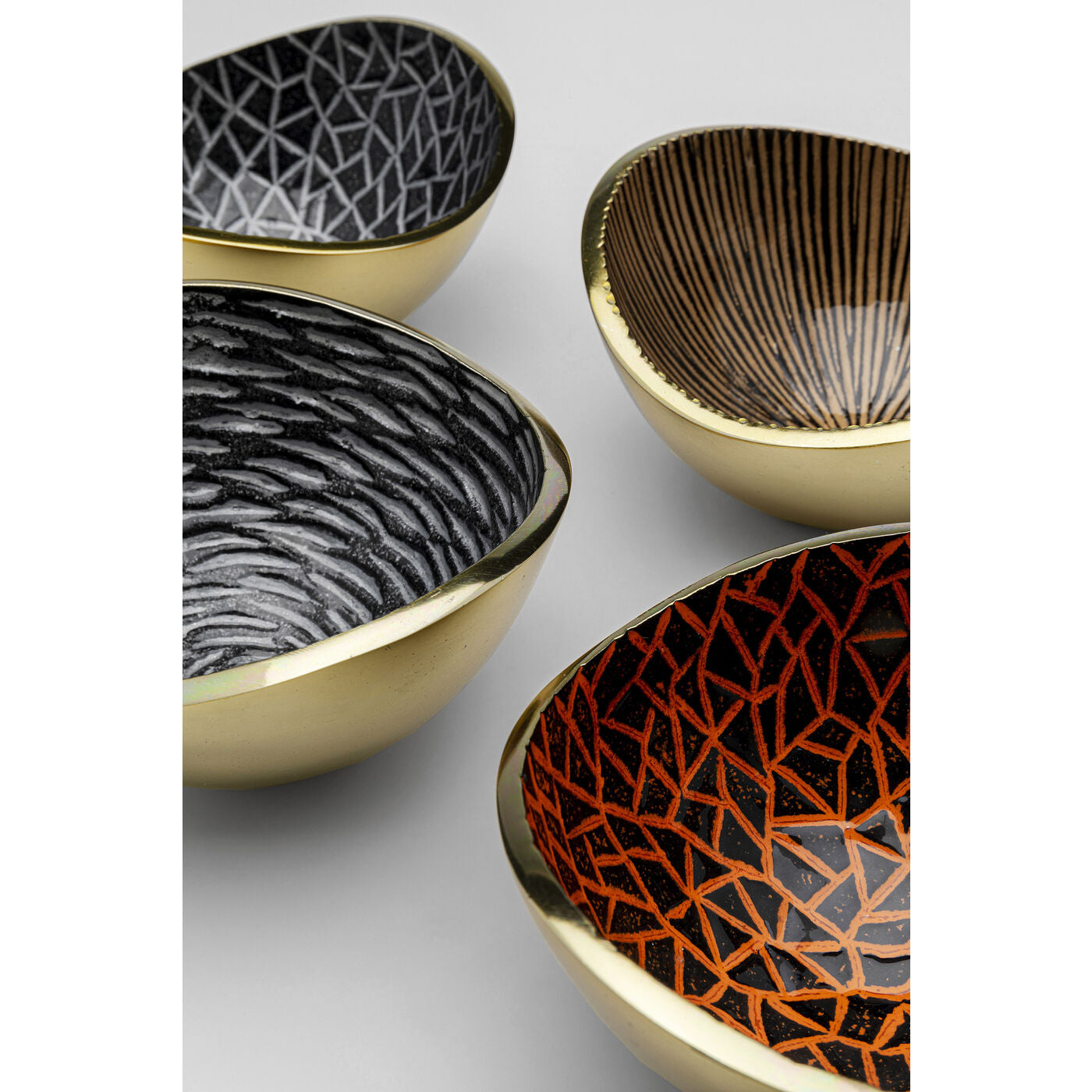 Bowl Samba Colore Crackle (4/Set)