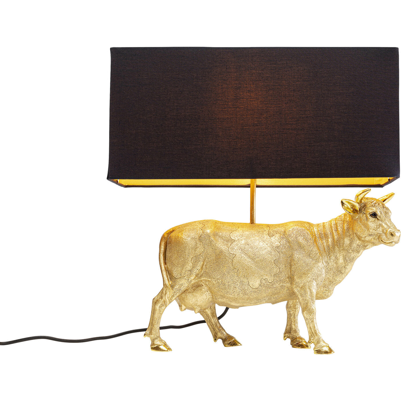 Table Lamp Cow Gold 52cm