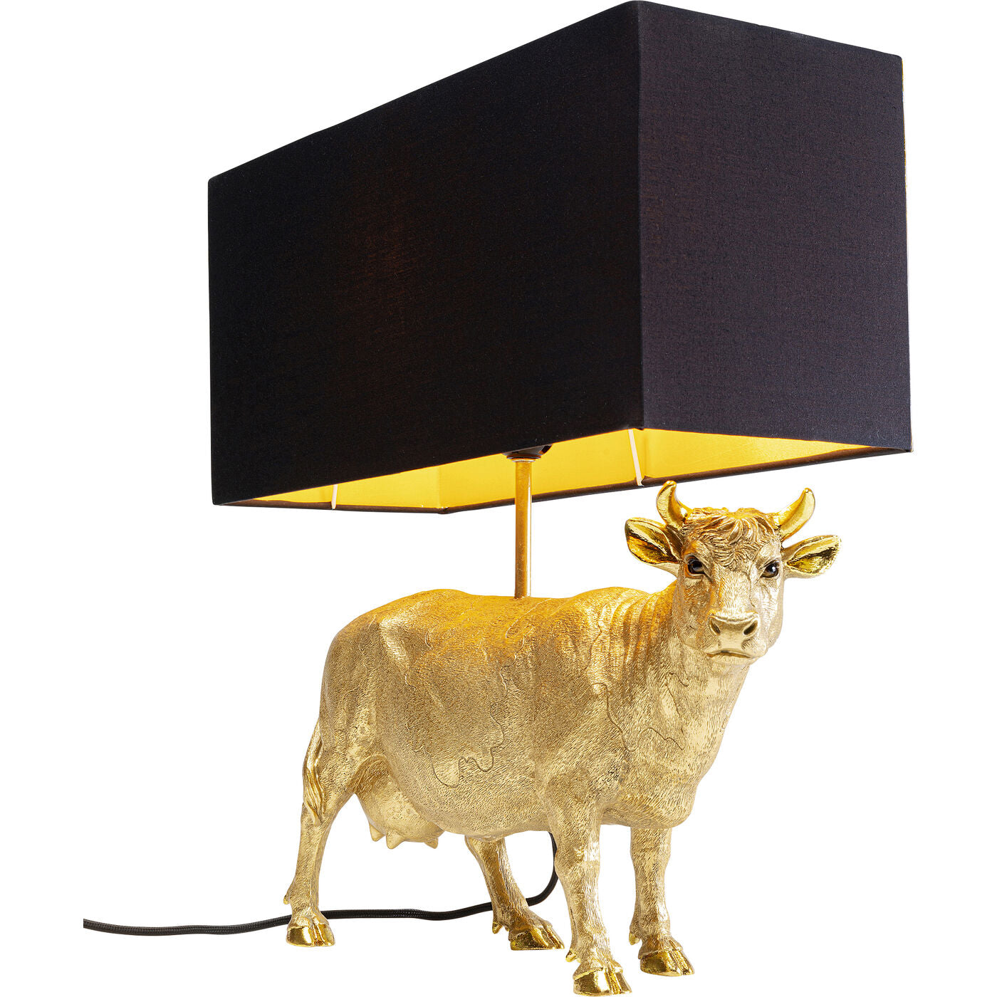 Table Lamp Cow Gold 52cm