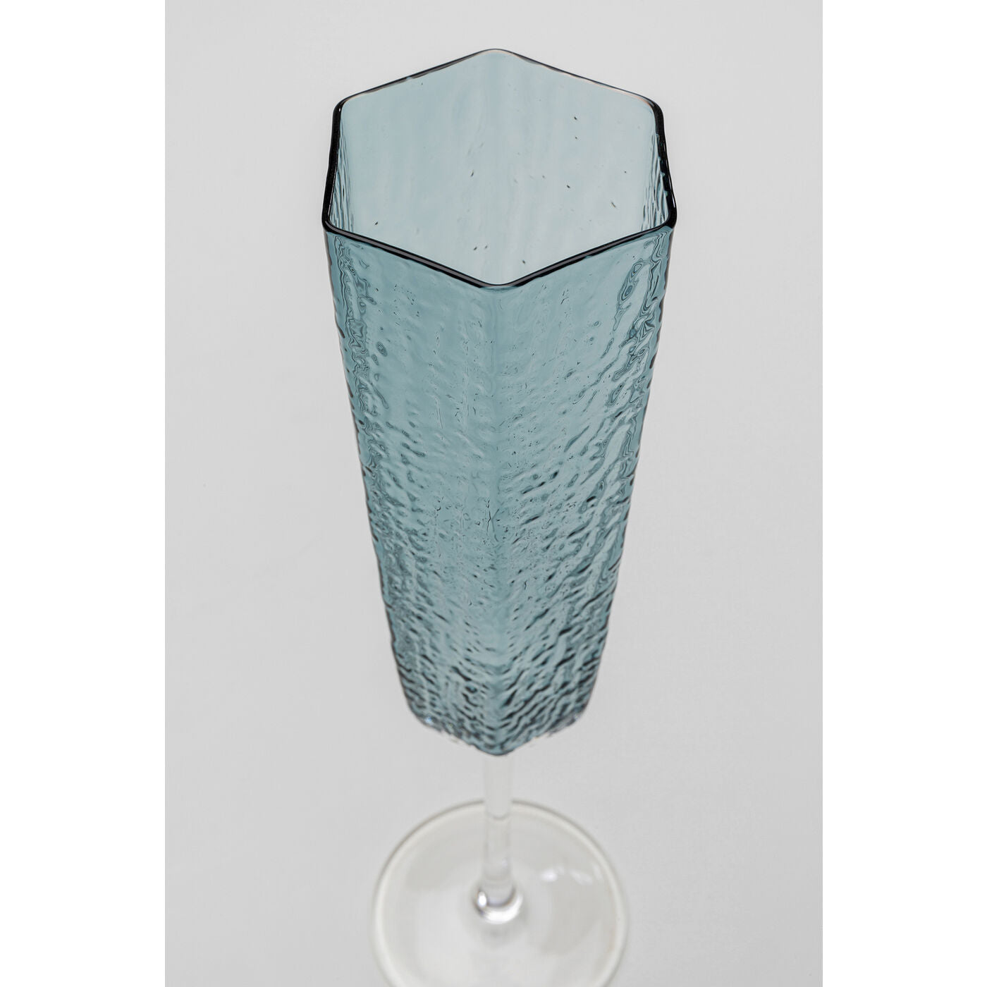 Champagne Glass Cascata Blue