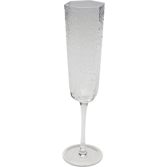 Champagne Glass Cascata Clear