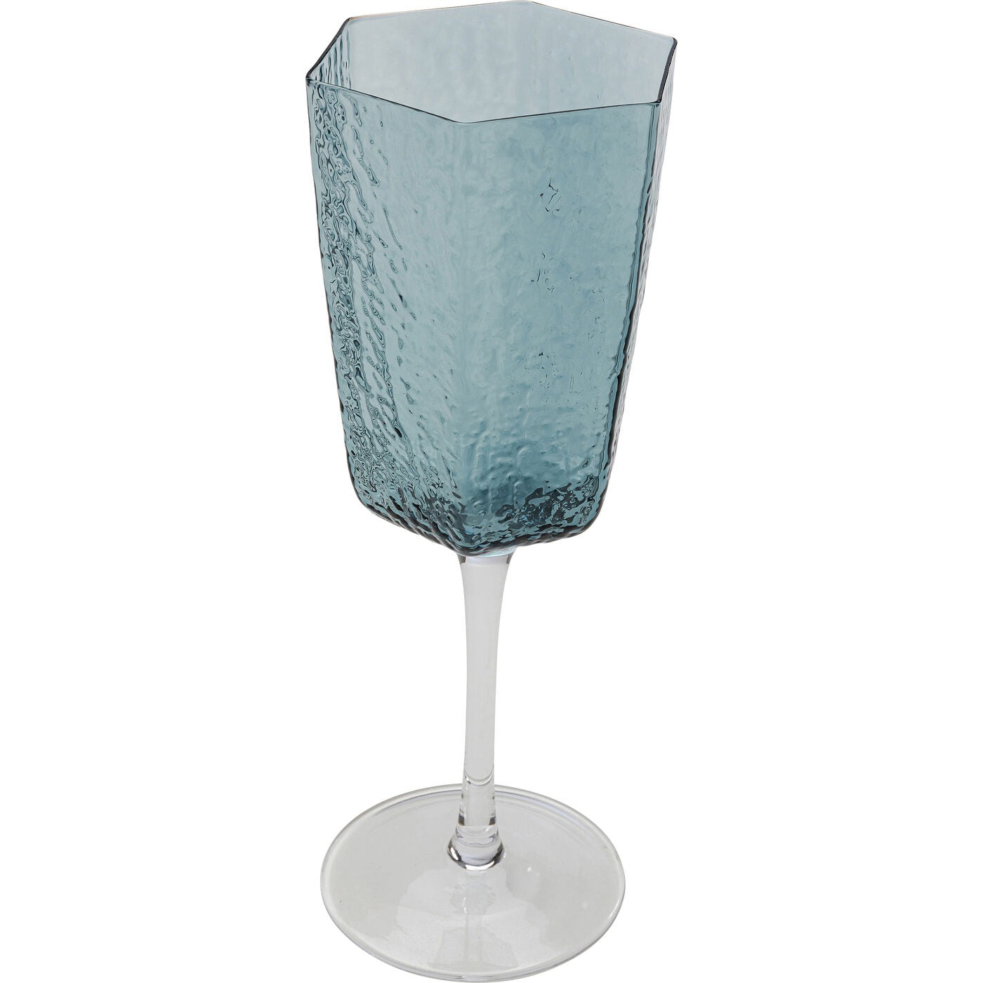 Red Wine Glass Cascata Blue