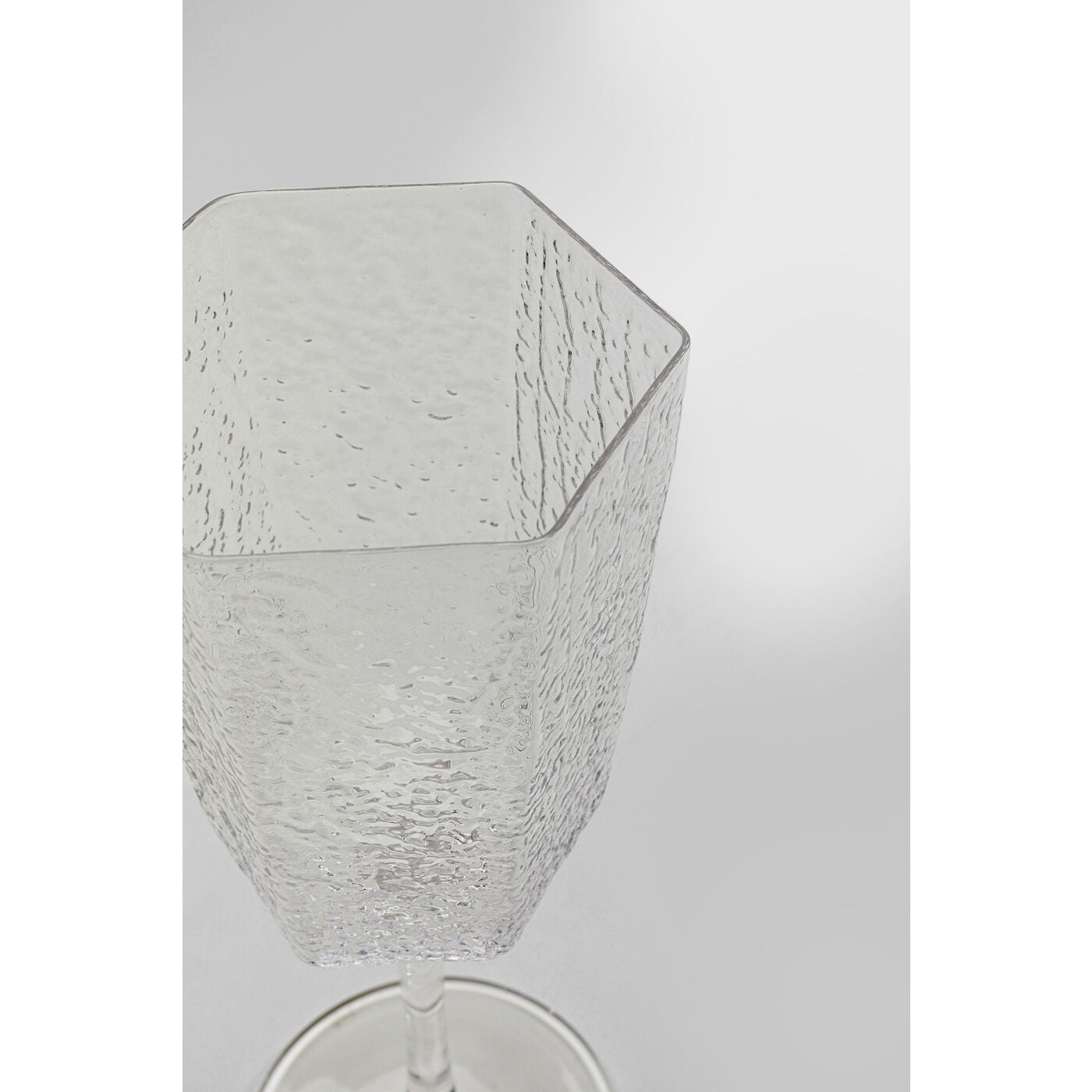 Red Wine Glass Cascata Clear