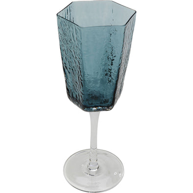 White Wine Glass Cascata Blue