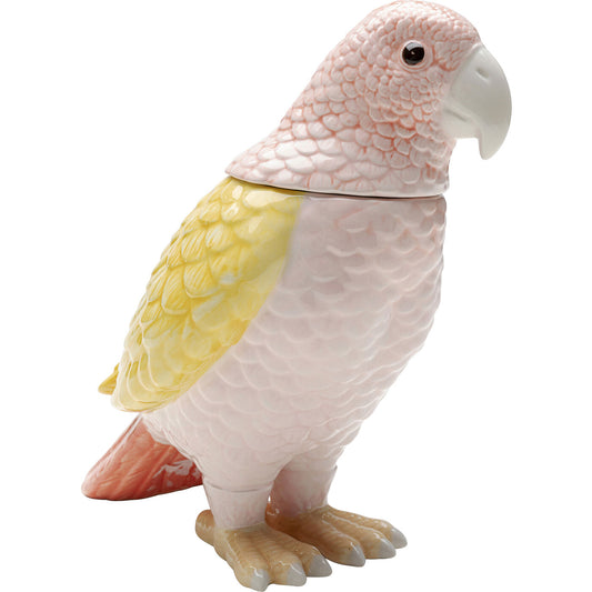 Deco Jar Exotic Bird Giallo 23cm