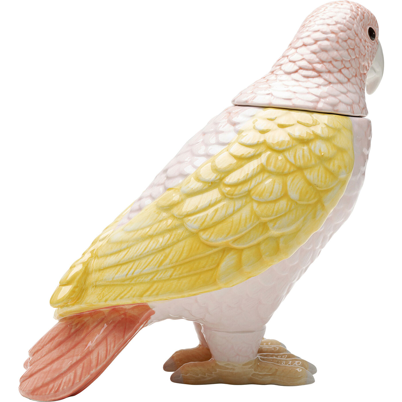 Deco Jar Exotic Bird Giallo 23cm