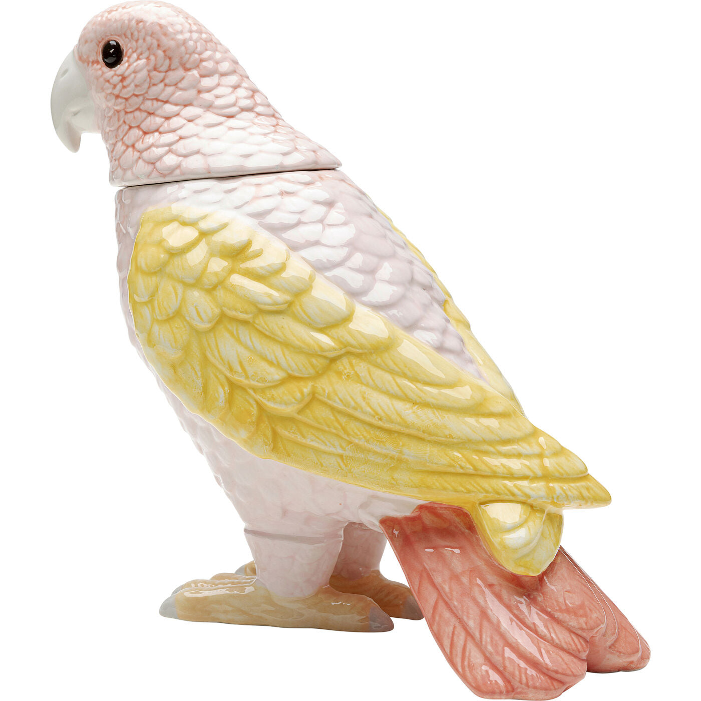 Deco Jar Exotic Bird Giallo 23cm