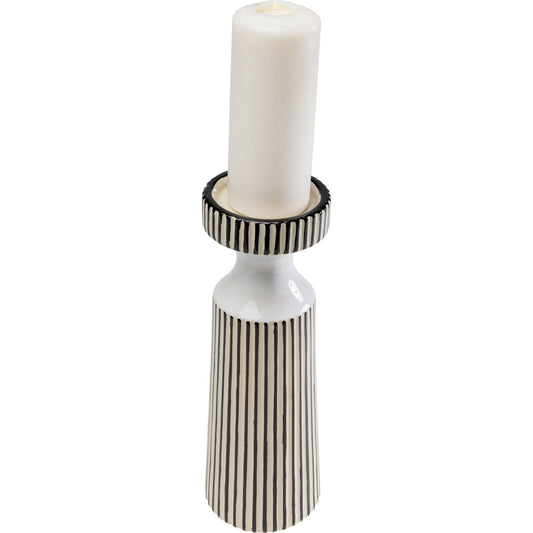 Candle Holder Calabria White 28cm