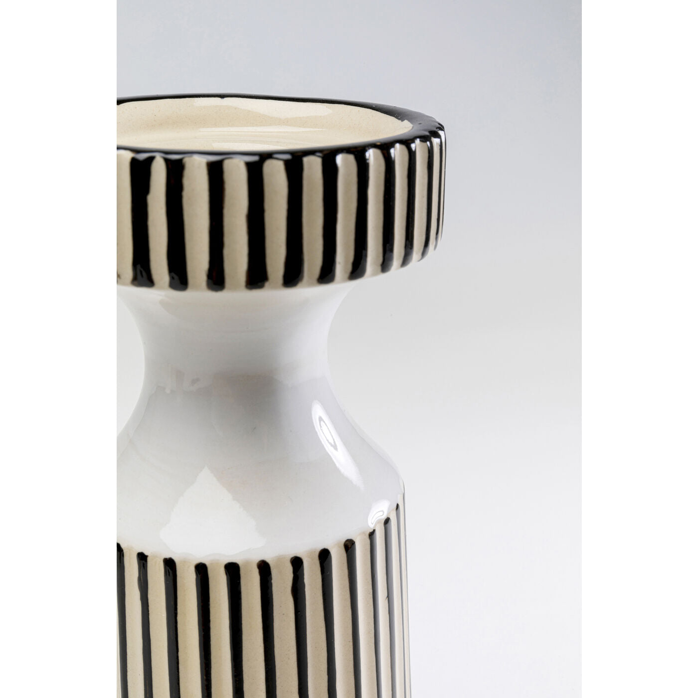 Candle Holder Calabria White 28cm