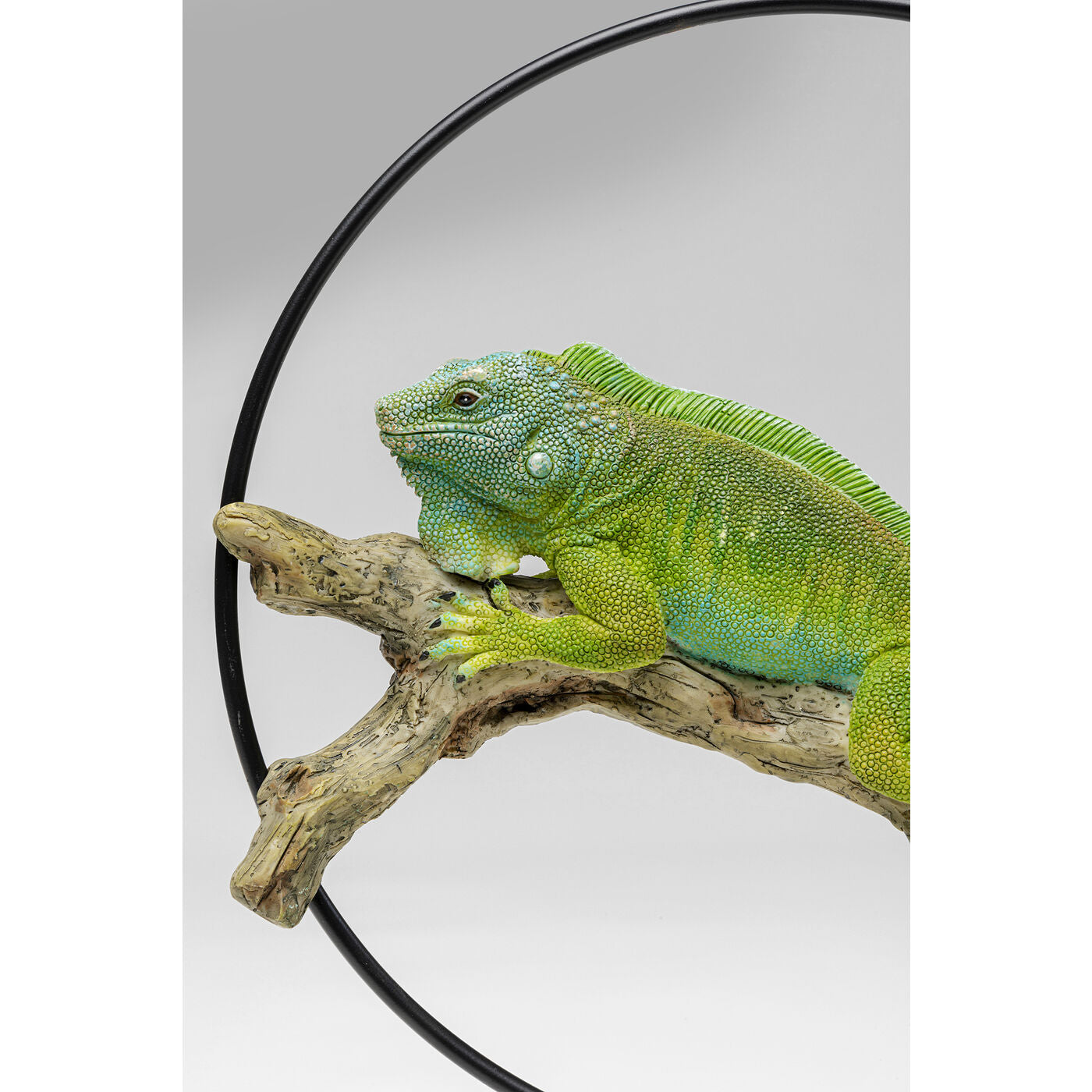 Deco Object Lizard Circle Green 36cm