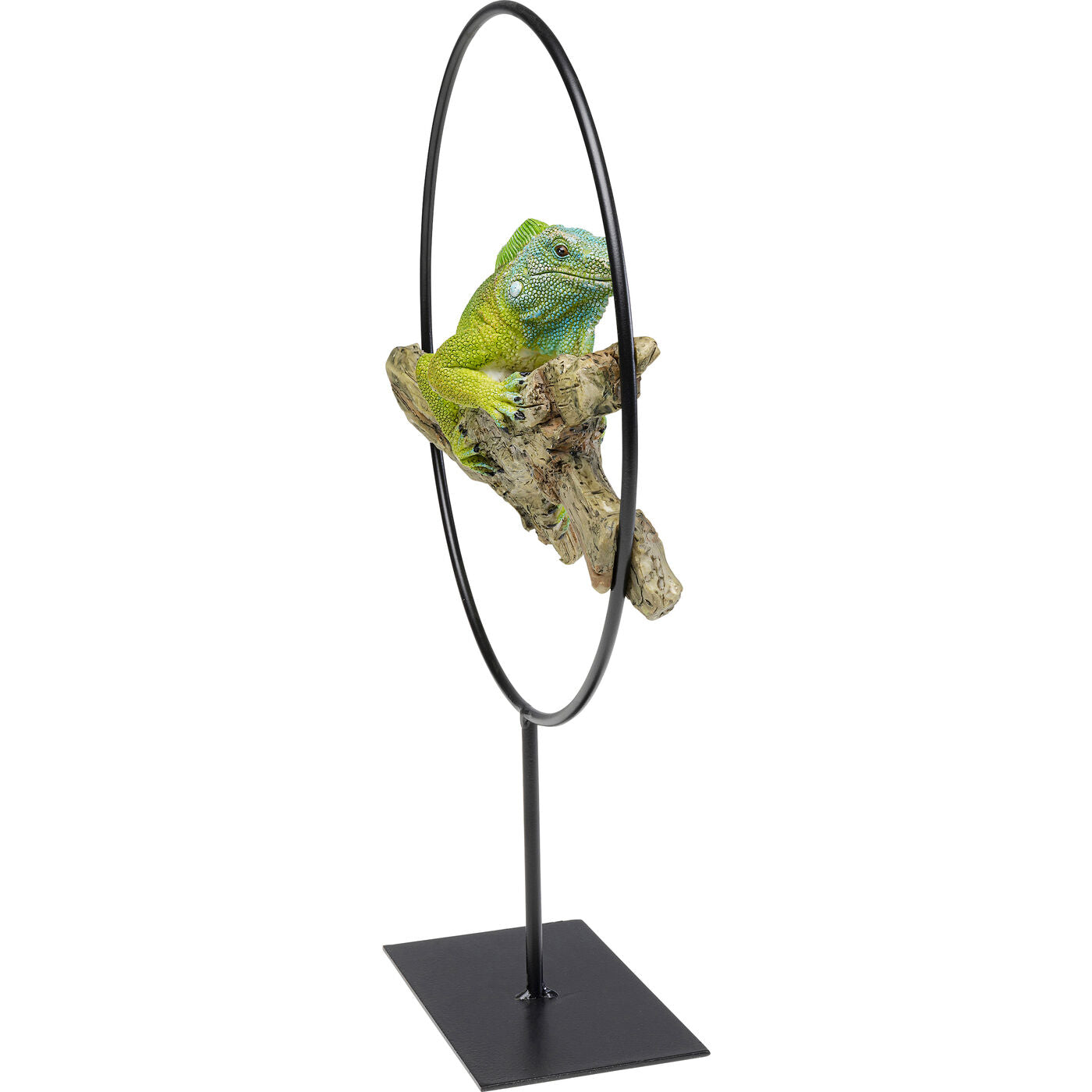 Deco Object Lizard Circle Green 36cm