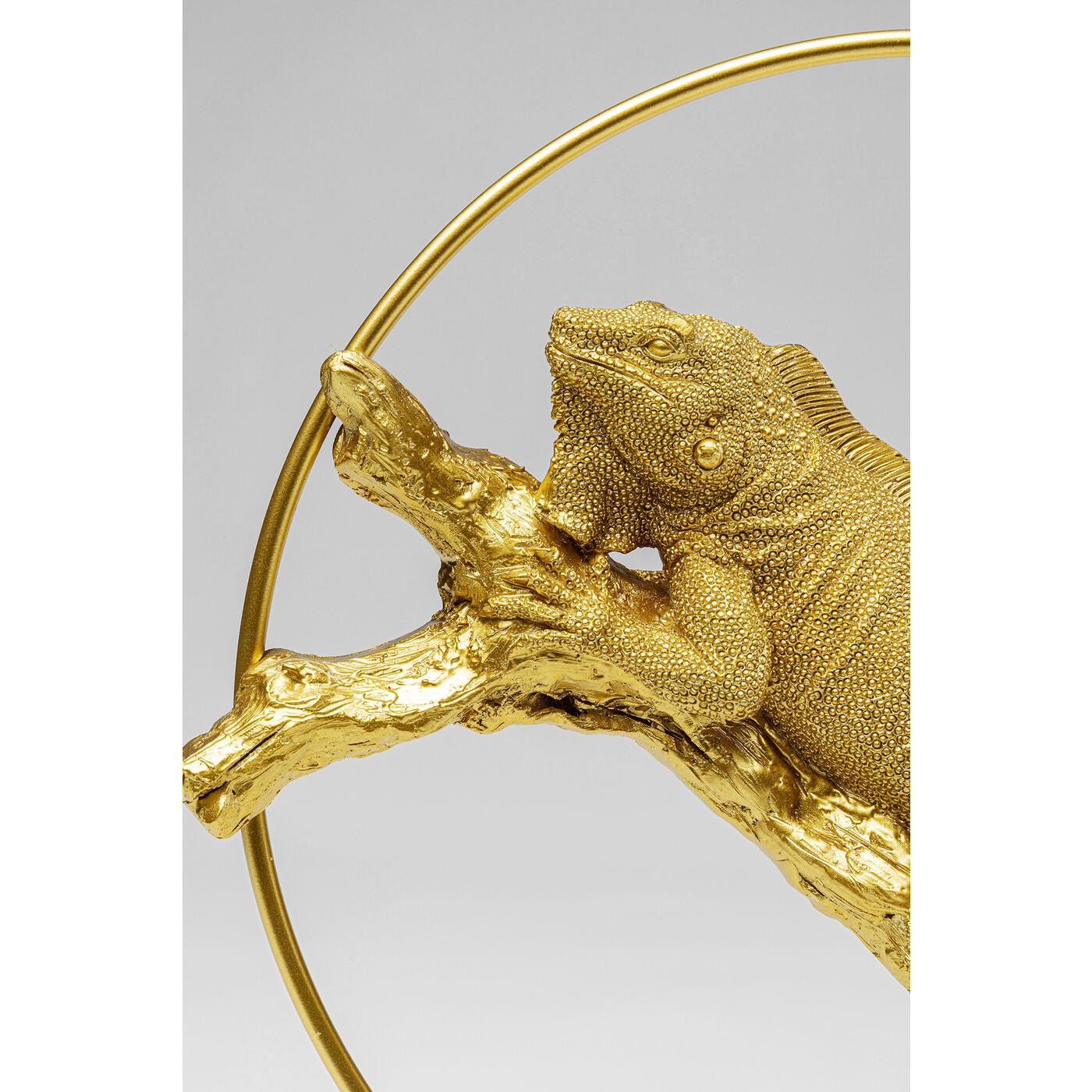 Deco Object Lizard Circle Gold 36cm