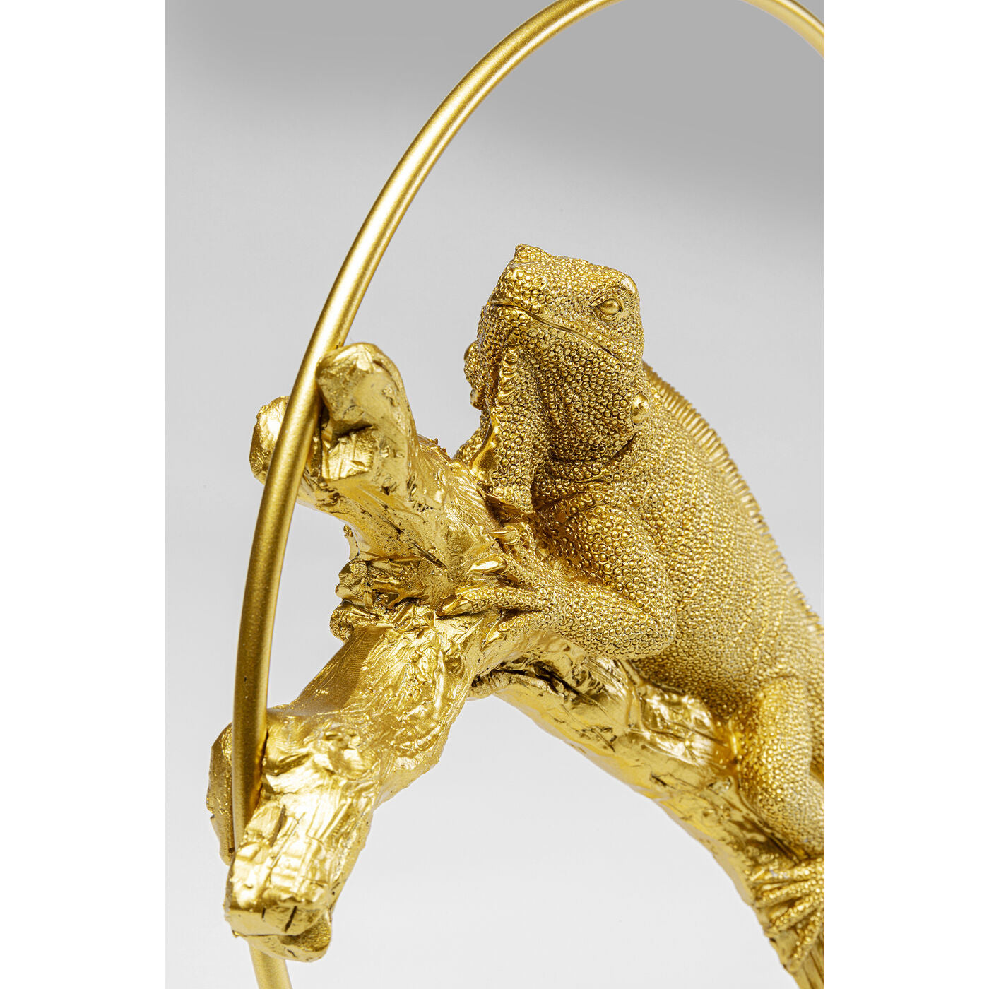 Deco Object Lizard Circle Gold 36cm