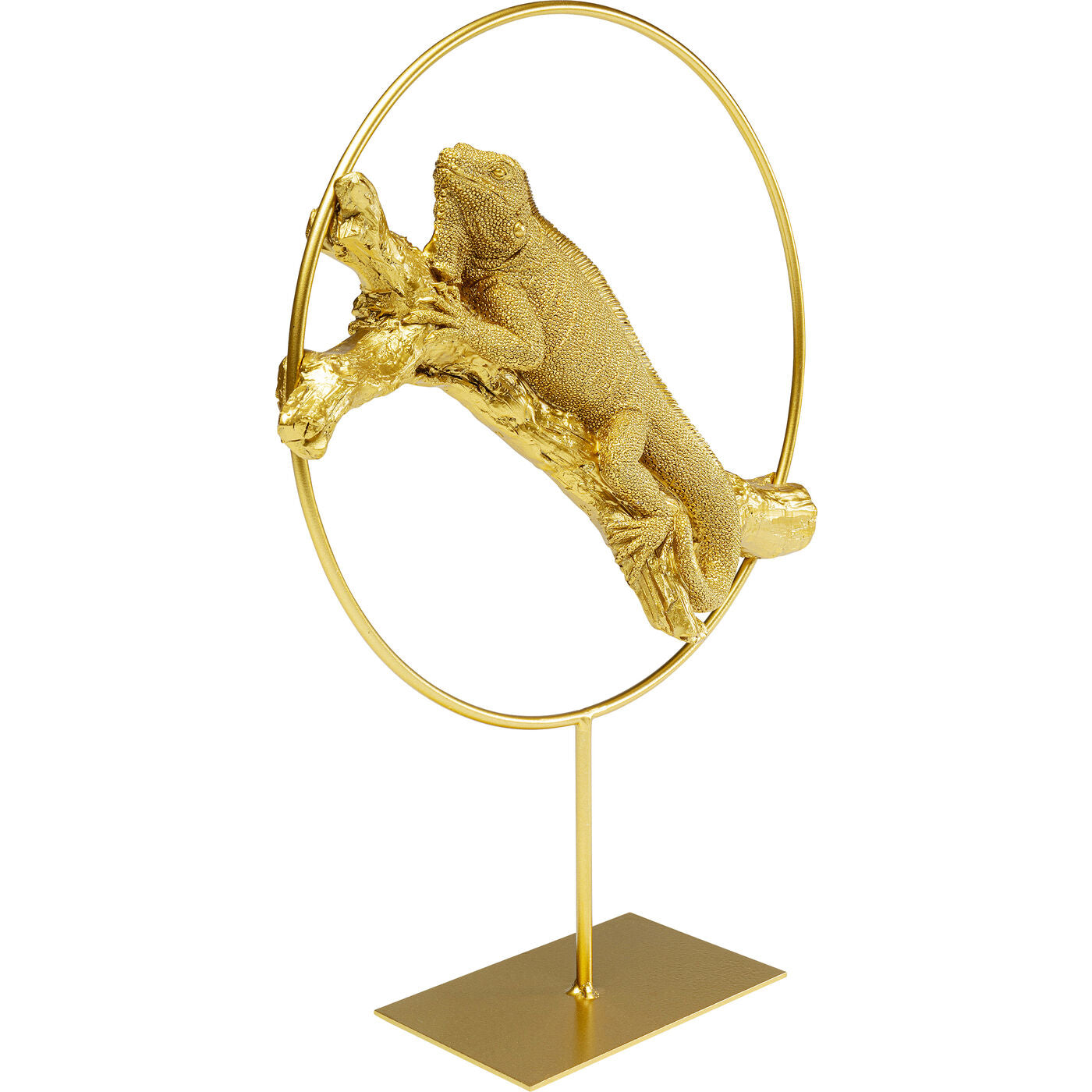 Deco Object Lizard Circle Gold 36cm