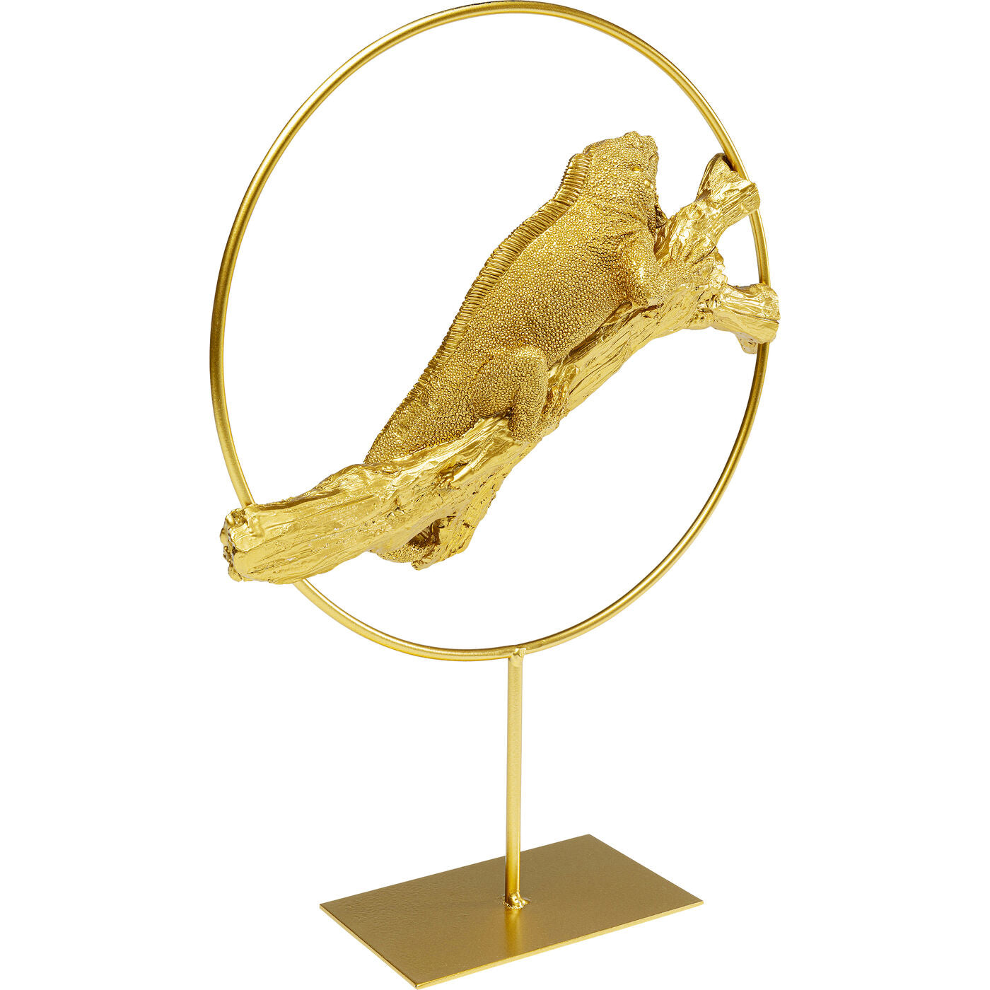 Deco Object Lizard Circle Gold 36cm