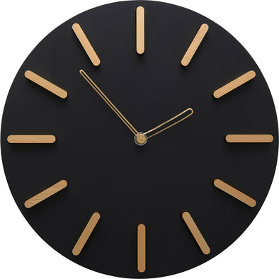 Wall Clock Central Park Black Ø30cm