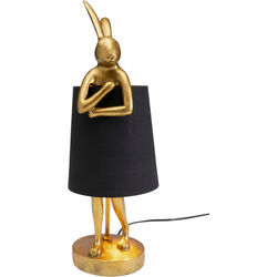 Table Lamp Animal Rabbit Gold/Black 50cm