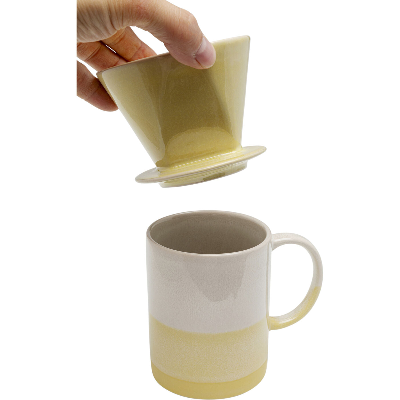 Mug + Coffee Filter Pick Up Yellow (2/part)