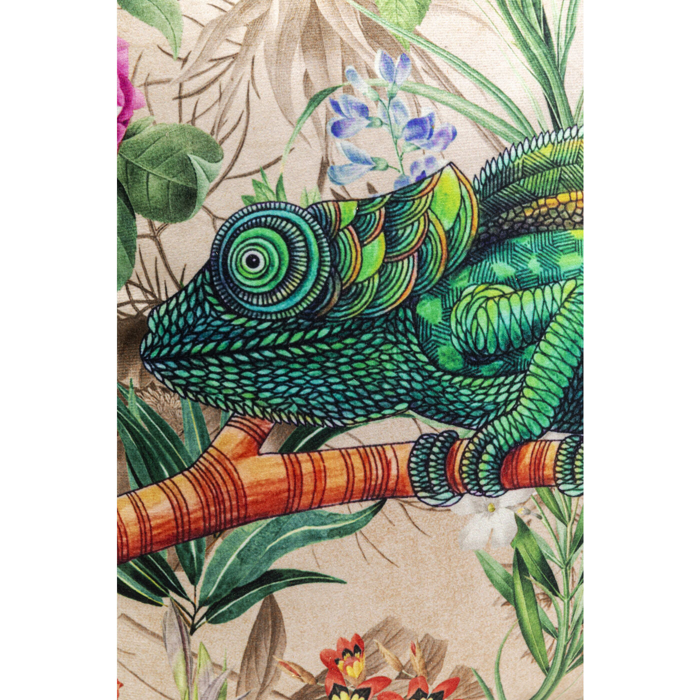 Cushion Jungle Chameleon 43x43cm