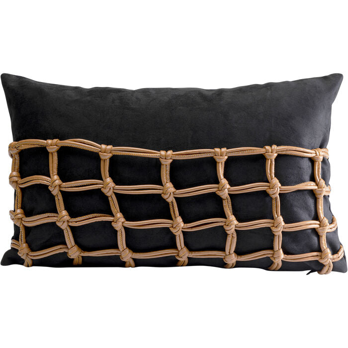 Black Plaid Cushion