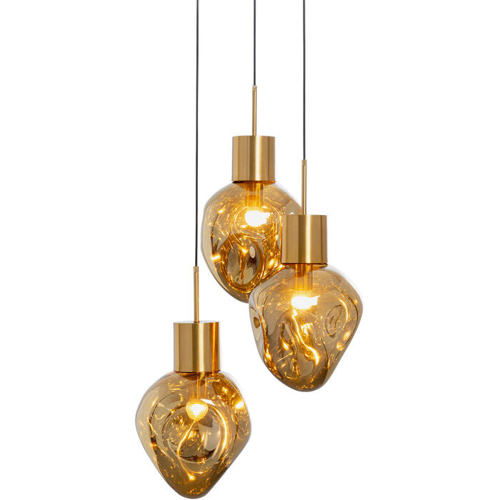 Pendant Lamp Supernova Amber Tre Ø45cm