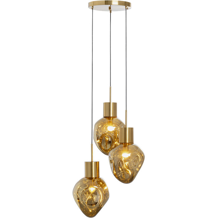 Pendant Lamp Supernova Amber Tre Ø45cm