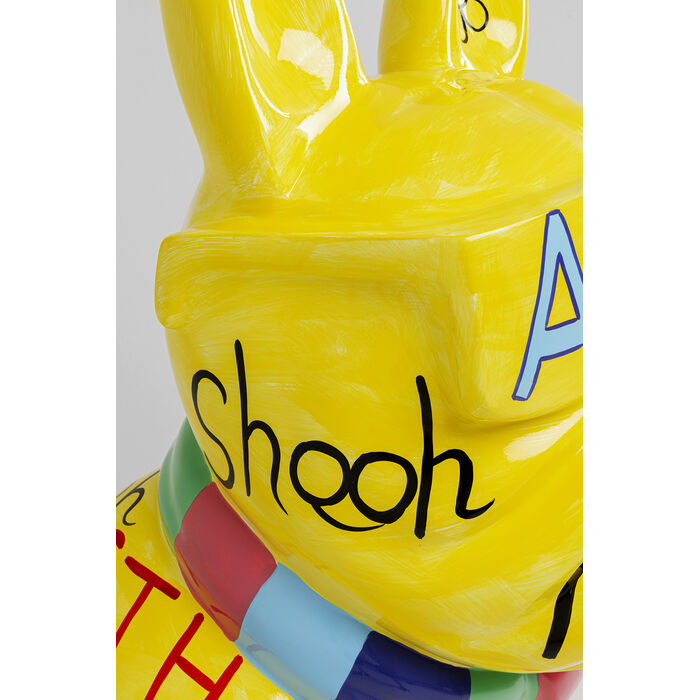 Deco Figurine Graffiti Dog Yellow 122cm