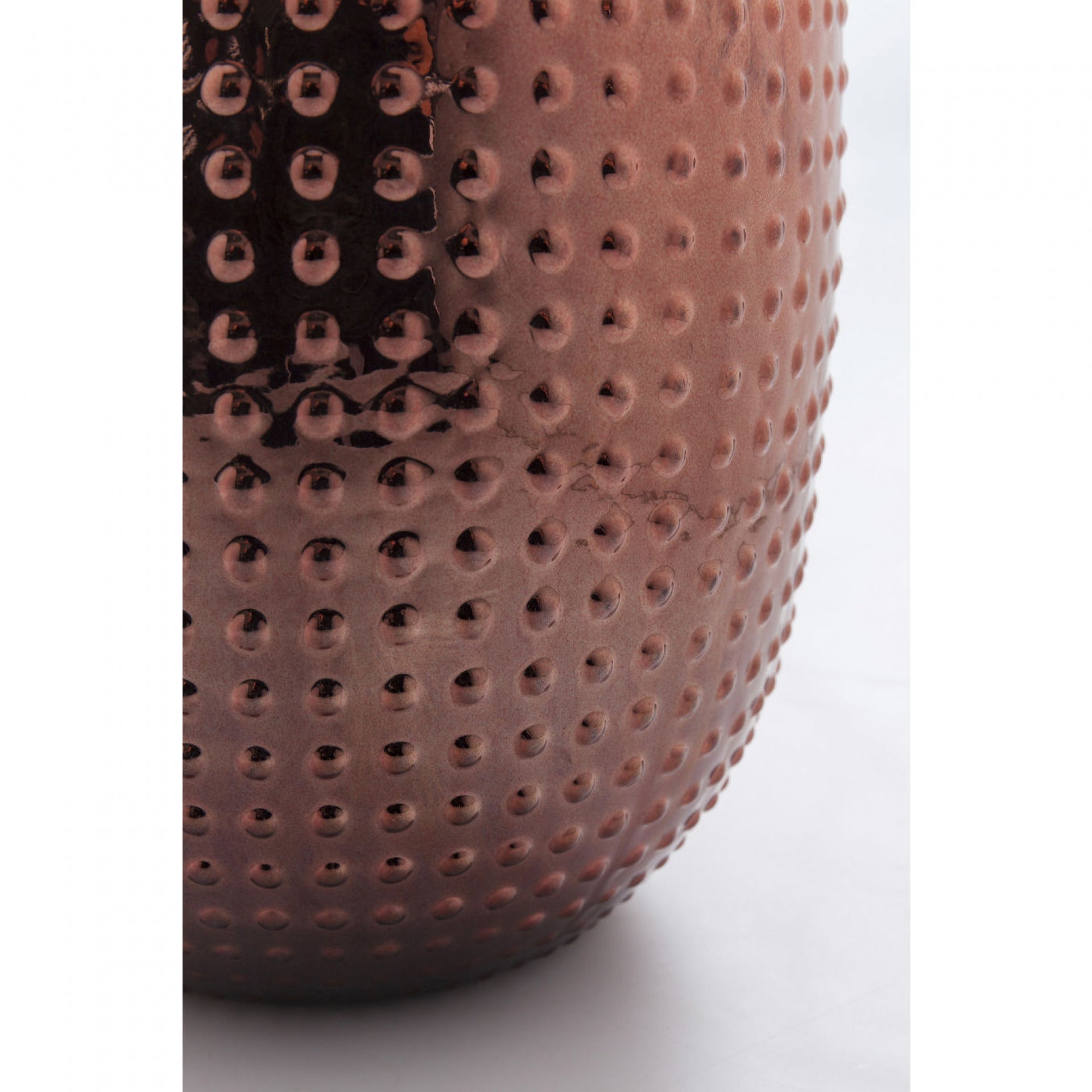 Copper Rosé Glass Vase