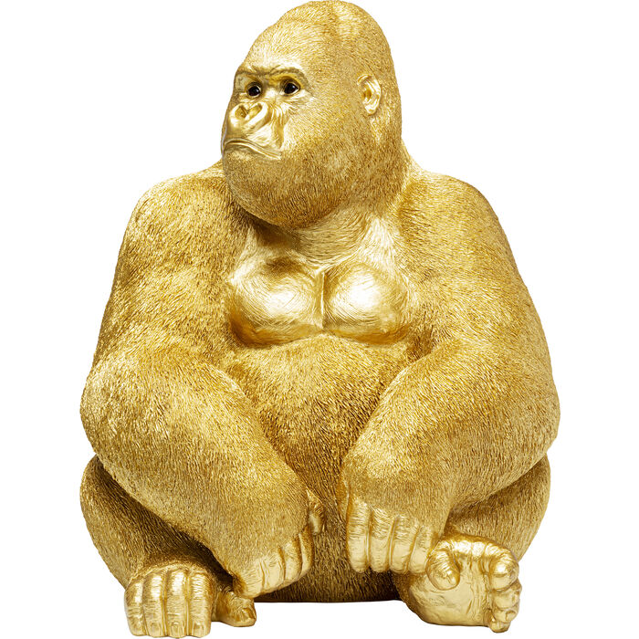 Gold Gorilla Figurine