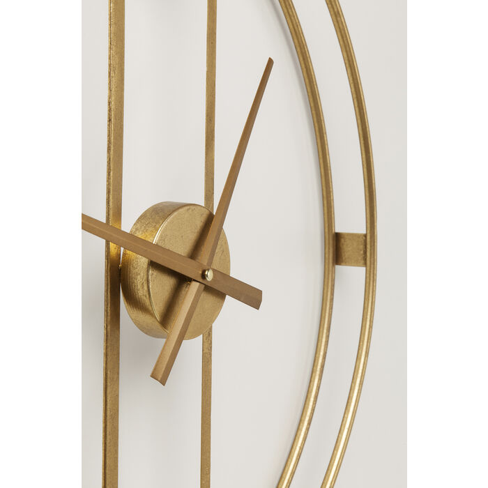 Wall Clock Clip Gold Ø60cm