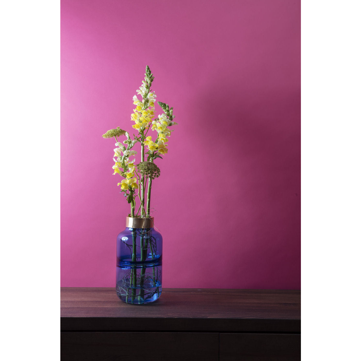 Vase Positano Belly Blue 28cm