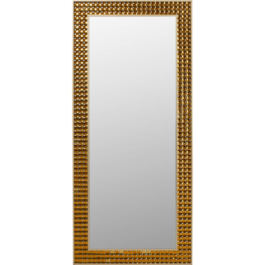 Crystal Brass Wall Mirror