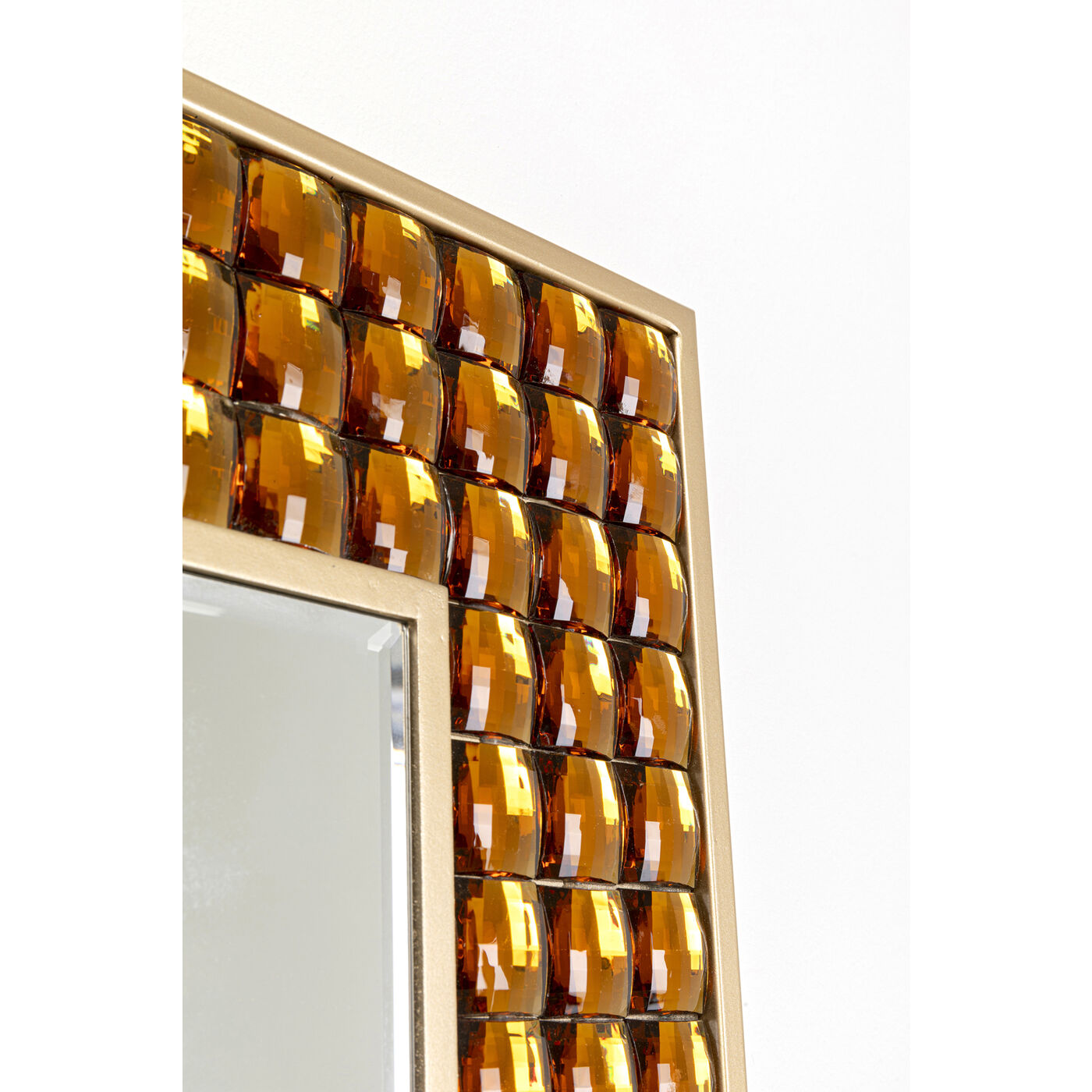 Crystal Brass Wall Mirror