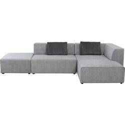 Corner Sofa Infinity Ottomane Grey Right - JULIA VENCE STORE