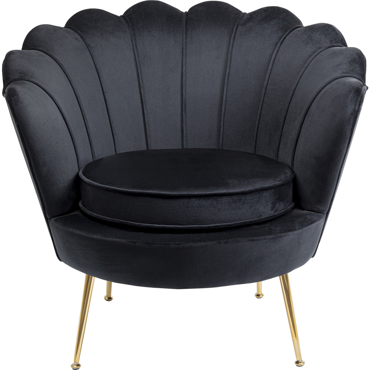 Armchair Water Lily Gold Black