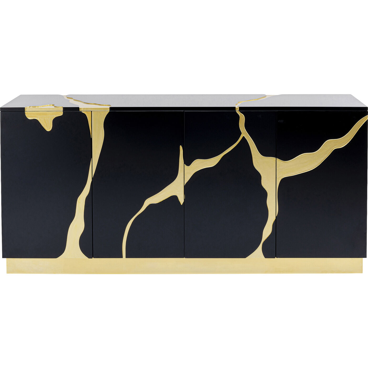 Sideboard Cracked Black Gold