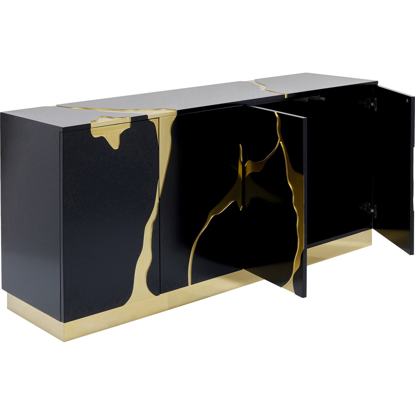 Sideboard Cracked Black Gold