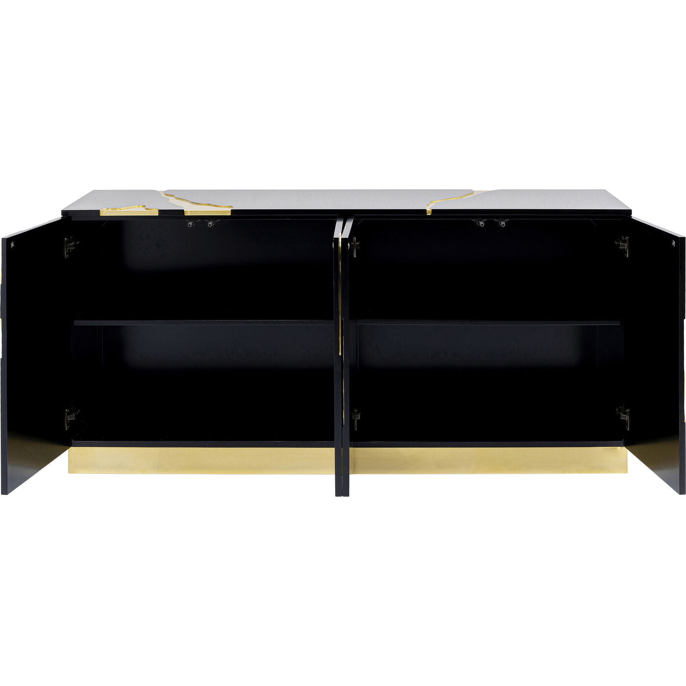 Sideboard Cracked Black Gold