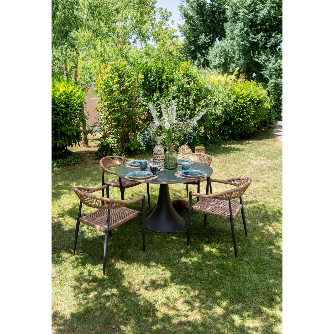 Table Grande Possibilita Black Outdoor 110cm