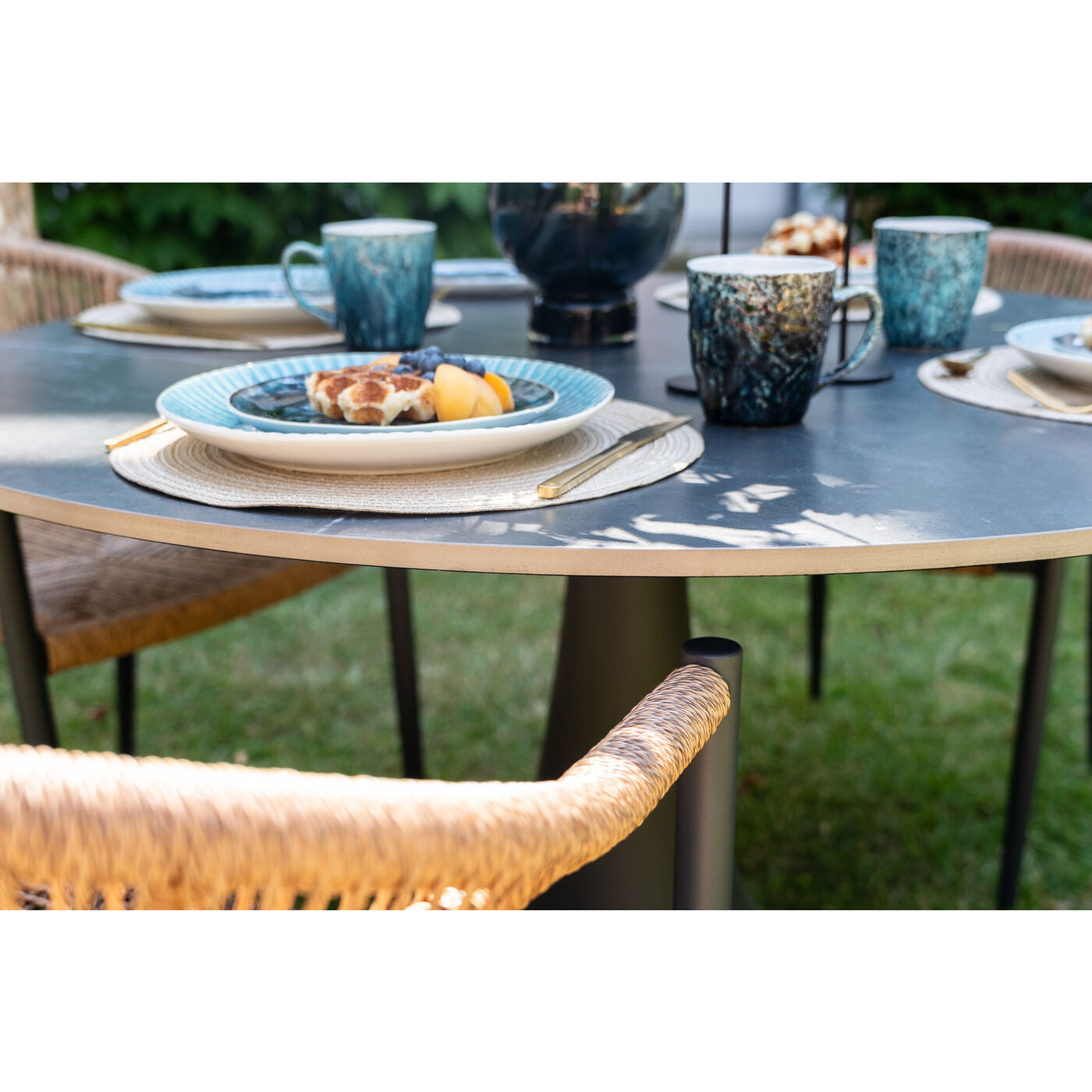 Table Grande Possibilita Black Outdoor 110cm