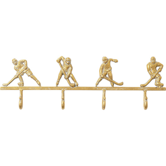 Coat Rack Ice Hockey Gold 48cm