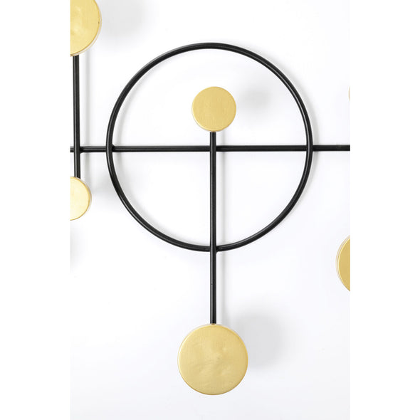 Coat Rack Art Circles 79cm