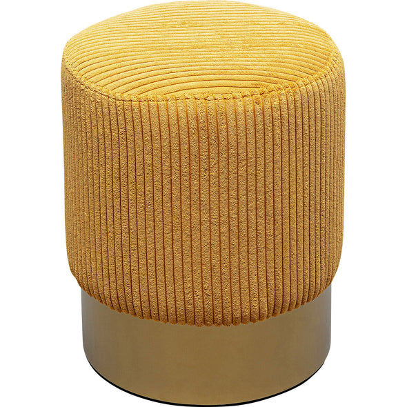 Stool Cherry Yello Cord Brass Ø35cm