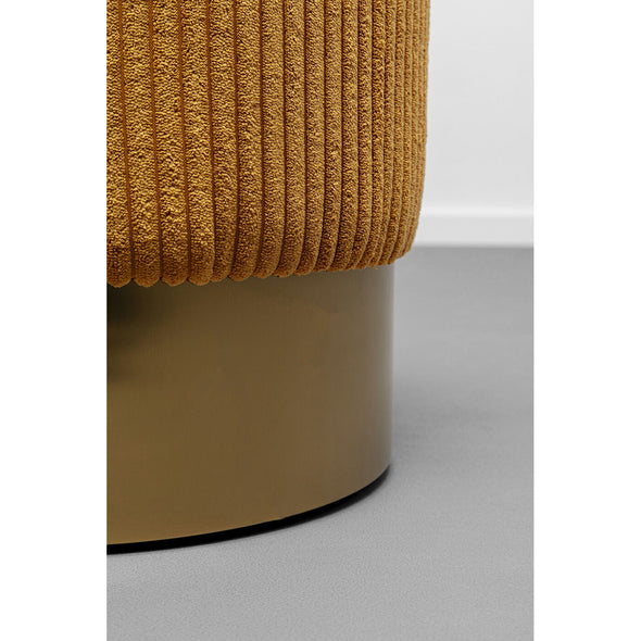 Stool Cherry Yello Cord Brass Ø35cm