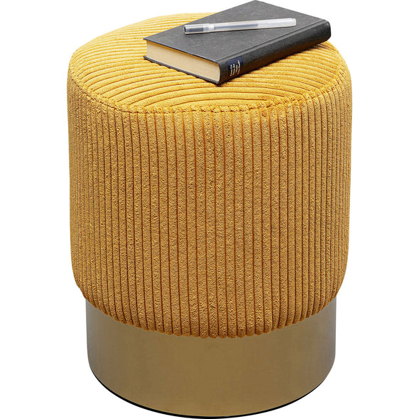 Stool Cherry Yello Cord Brass Ø35cm